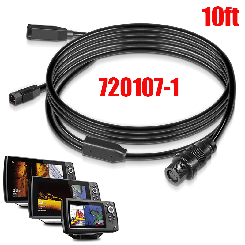 Fish Finder Transducer - 720107-1 Transducer Adapter Cable 10ft, for