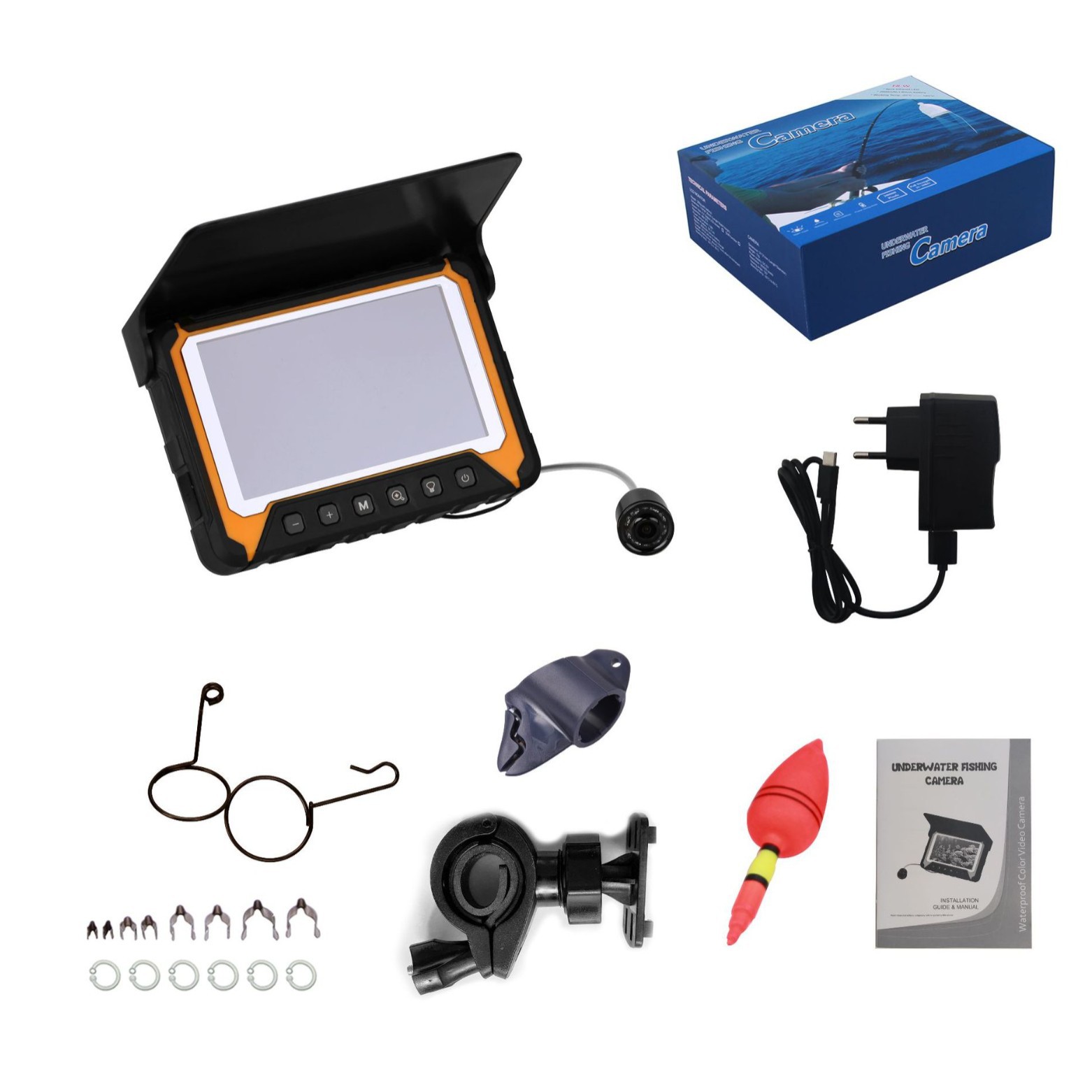 Fishing Camera - 5Inch IPS Screen Underwater 15/20/30M Fishing