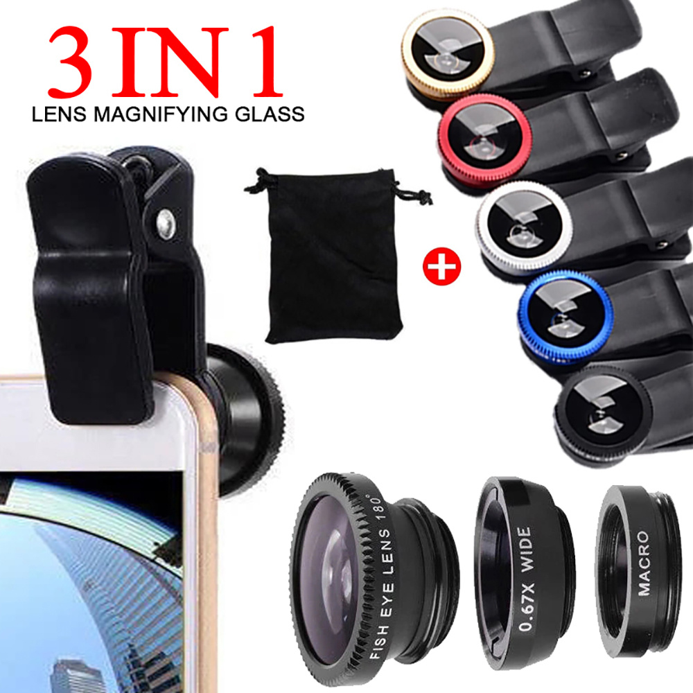 Universal 3 in 1 Fish Eye Lens - Fishing Camera 评论和价格