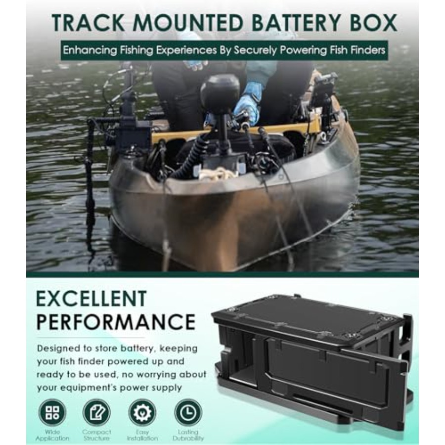 Track Mounted Battery Box for  - Fish Finder Mount 评论和价格