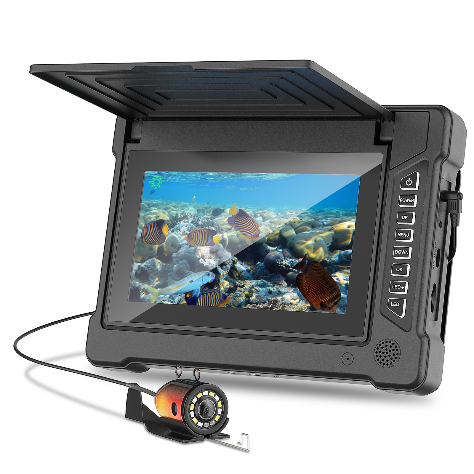 7 Inch 15M 1200TVL Underwater  - Fish Finder Cable 评论和价格