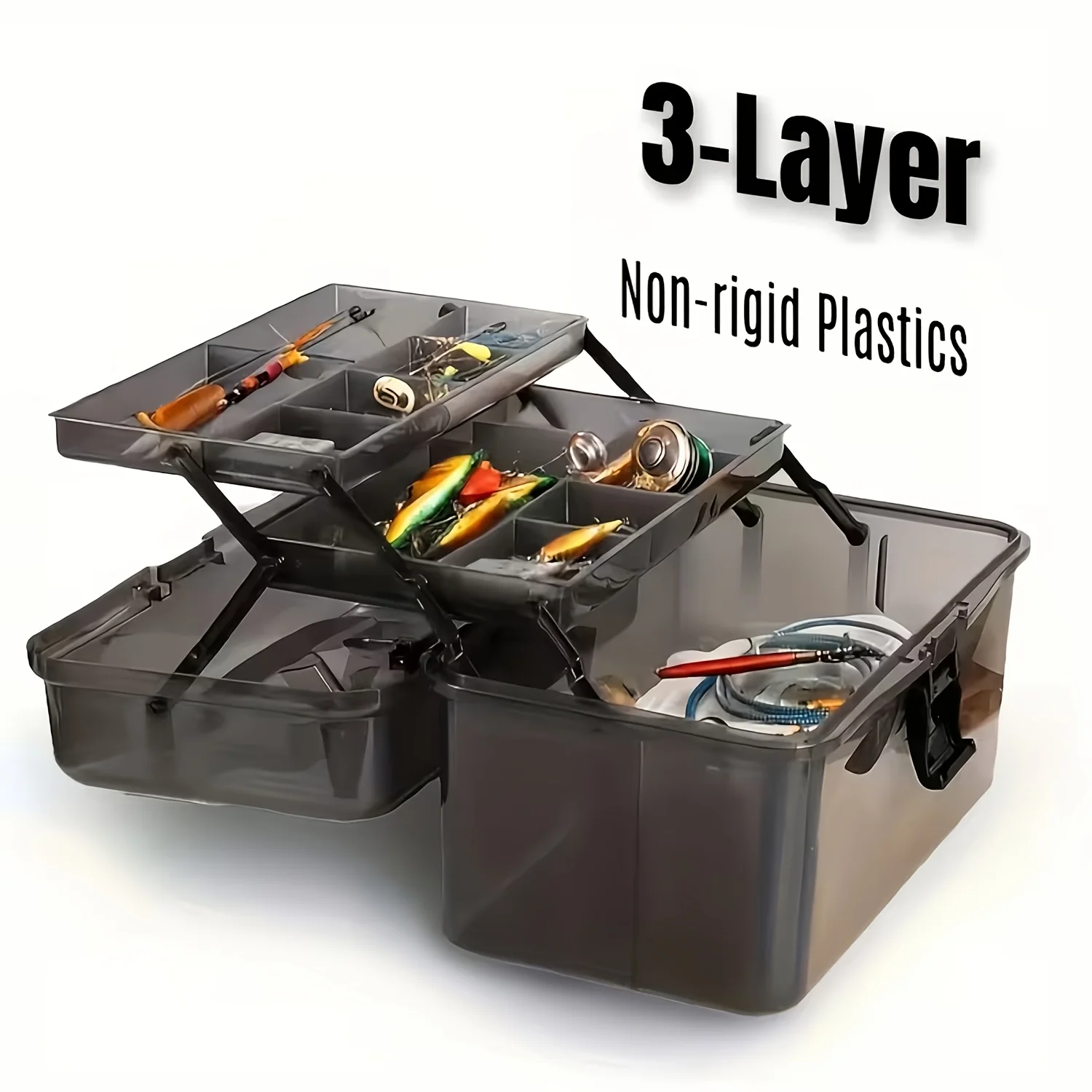 Durable PE Fishing Gear Box |  - Fish Finder Case 评论和价格