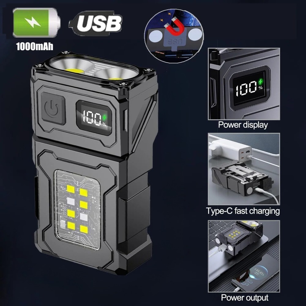 180° Rotatable LED Flashlight  - Fishing Light 评论和价格