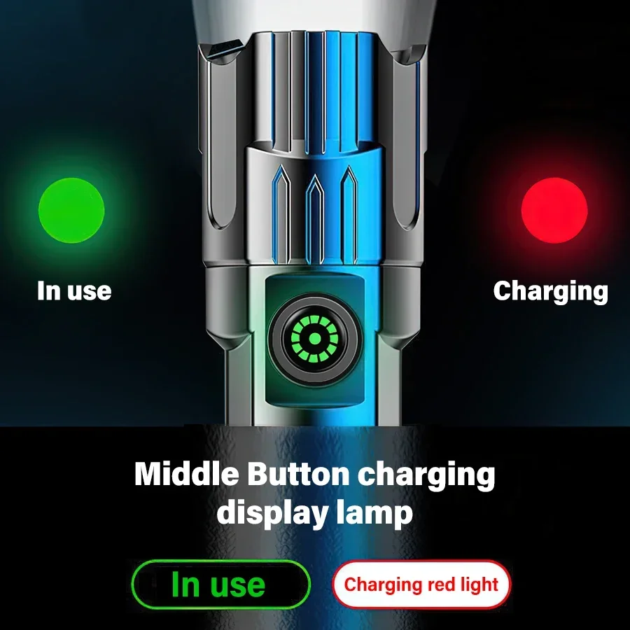 High Power LED Flashlight,USB  - Fishing Light 评论和价格