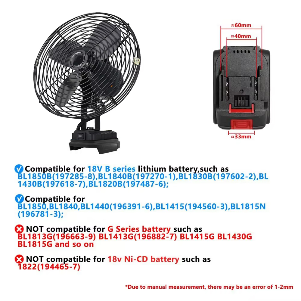 6/8In Camping Fan Outdoor Fish - Fish Finder Battery 评论和价格