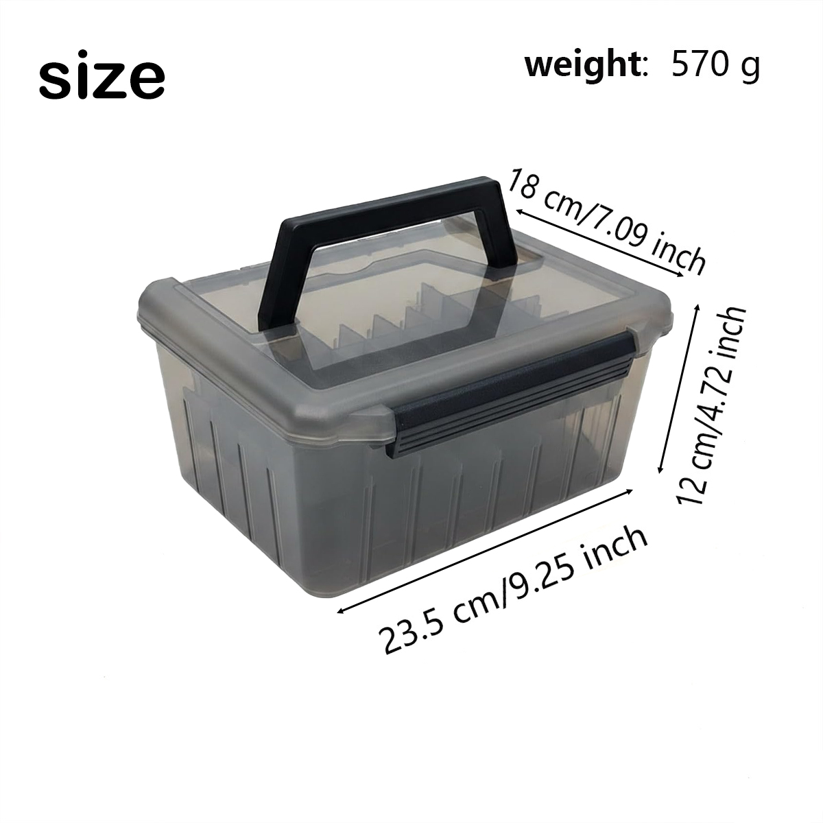 Fishing Tackle Box with Handle - Fish Finder Case 评论和价格