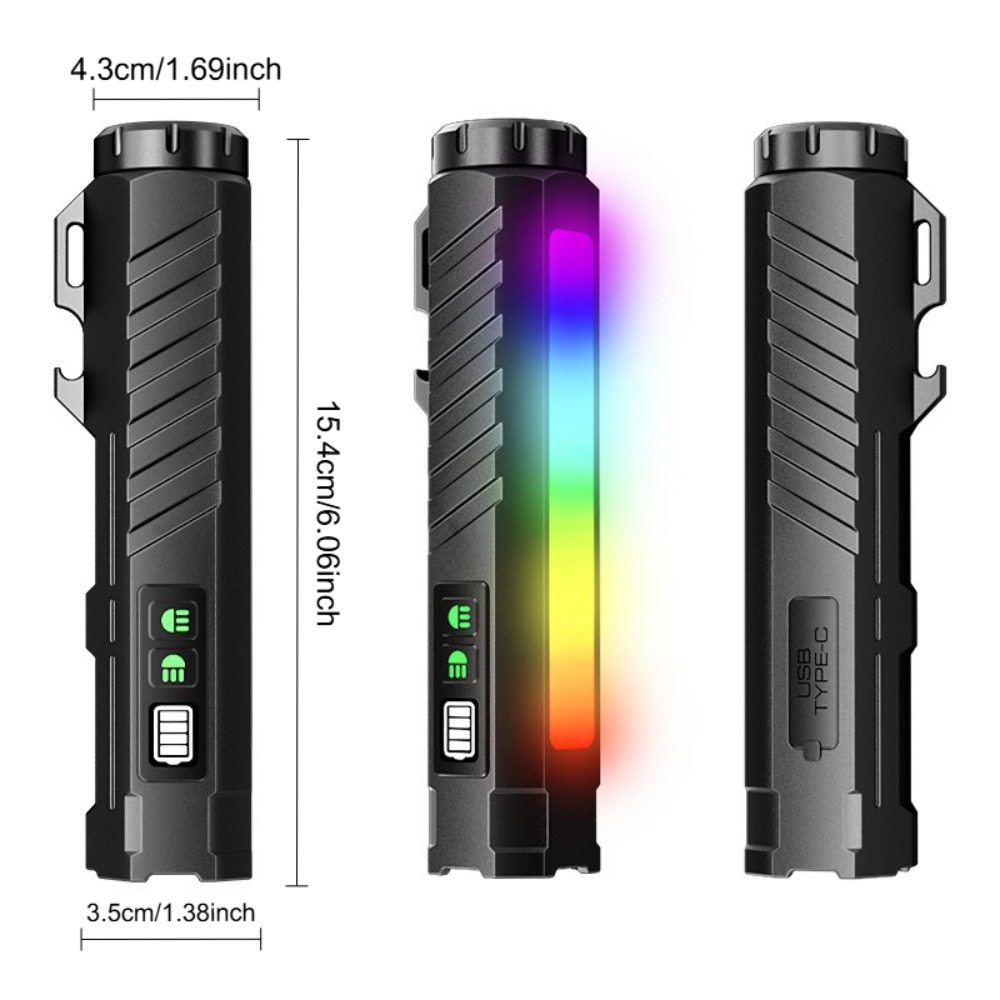 Tactical Flashlight Type-c Rec - Fishing Light 评论和价格