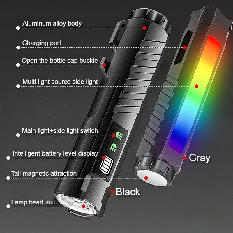 Tactical Flashlight Type-c Rec - Fishing Light 评论和价格