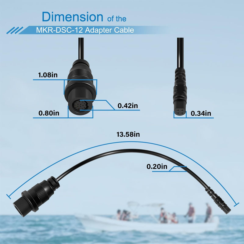 1852081 MKR-DSC-12  4-Pin Fish - Fish Finder 评论和价格