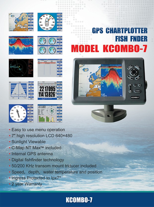 Kcombo-7 7inch ONWA GPS Plotte - Fish Finder Gps 评论和价格