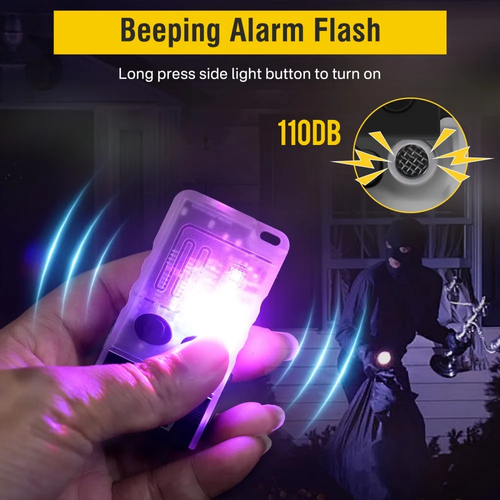BORUiT V20 Buzzer EDC LED Keyc - Fishing Light 评论和价格