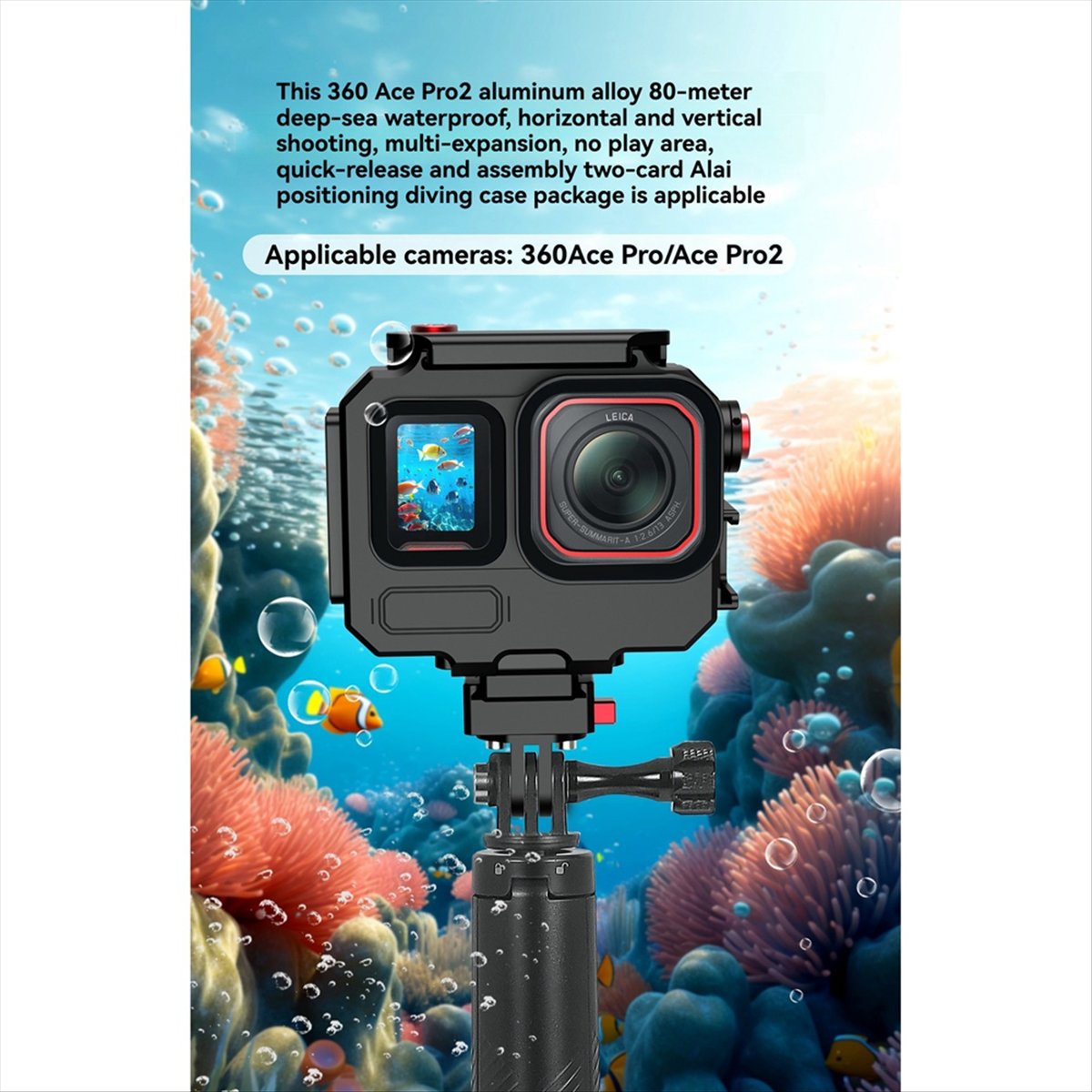M05K 263FT/80M Waterproof Case - Underwater Camera 评论和价格