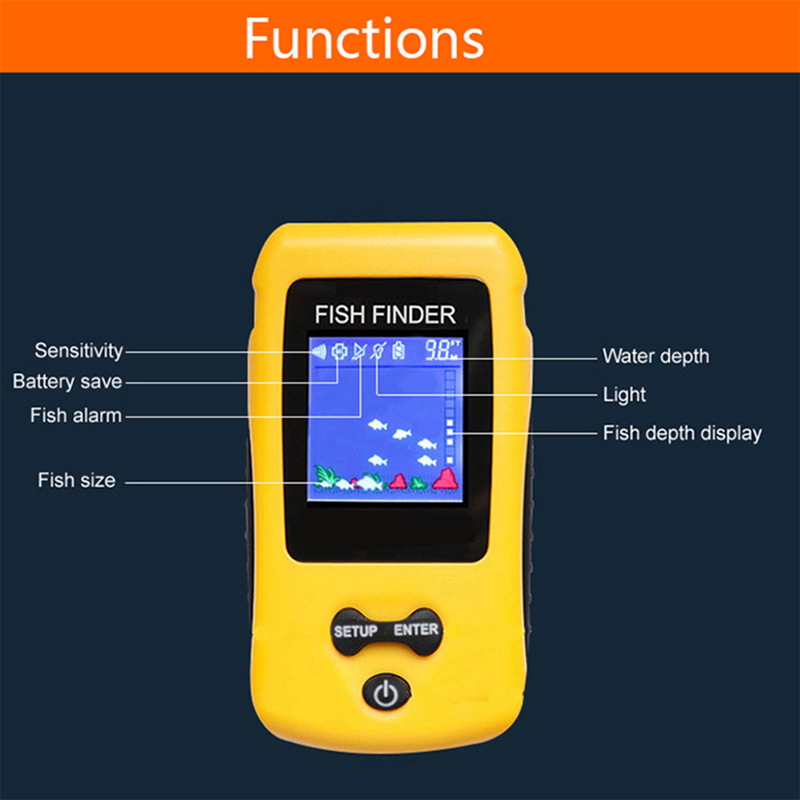 Brand New Colorful Wireless Fi - Fish Finder Transducer 评论和价格